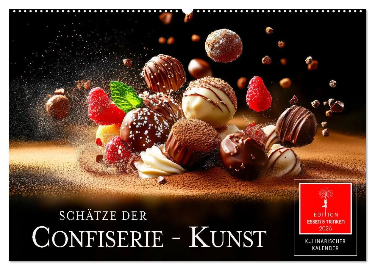Cover: 9783457310236 | Schätze der Confiserie Kunst (Wandkalender 2026 DIN A2 quer),...