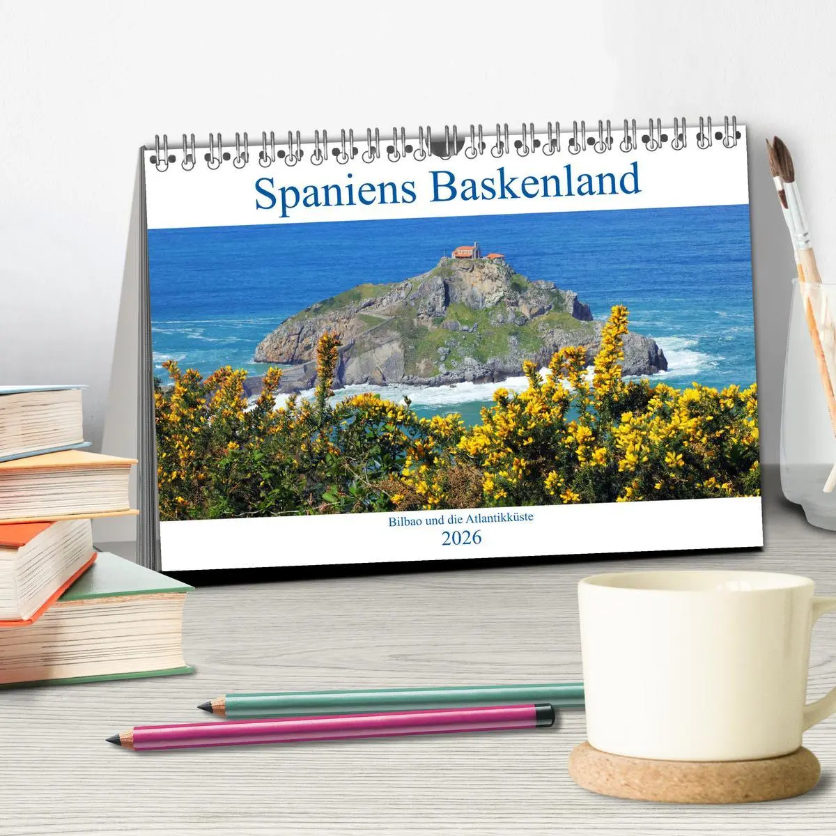 Bild: 9783457860236 | Spaniens Baskenland (Tischkalender 2026 DIN A5 quer), CALVENDO...