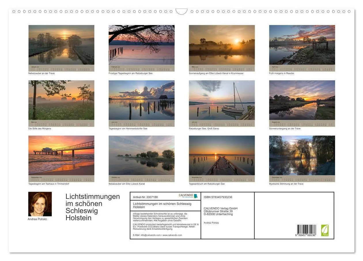 Bild: 9783457930236 | Lichtstimmungen im schönen Schleswig Holstein (Wandkalender 2026...