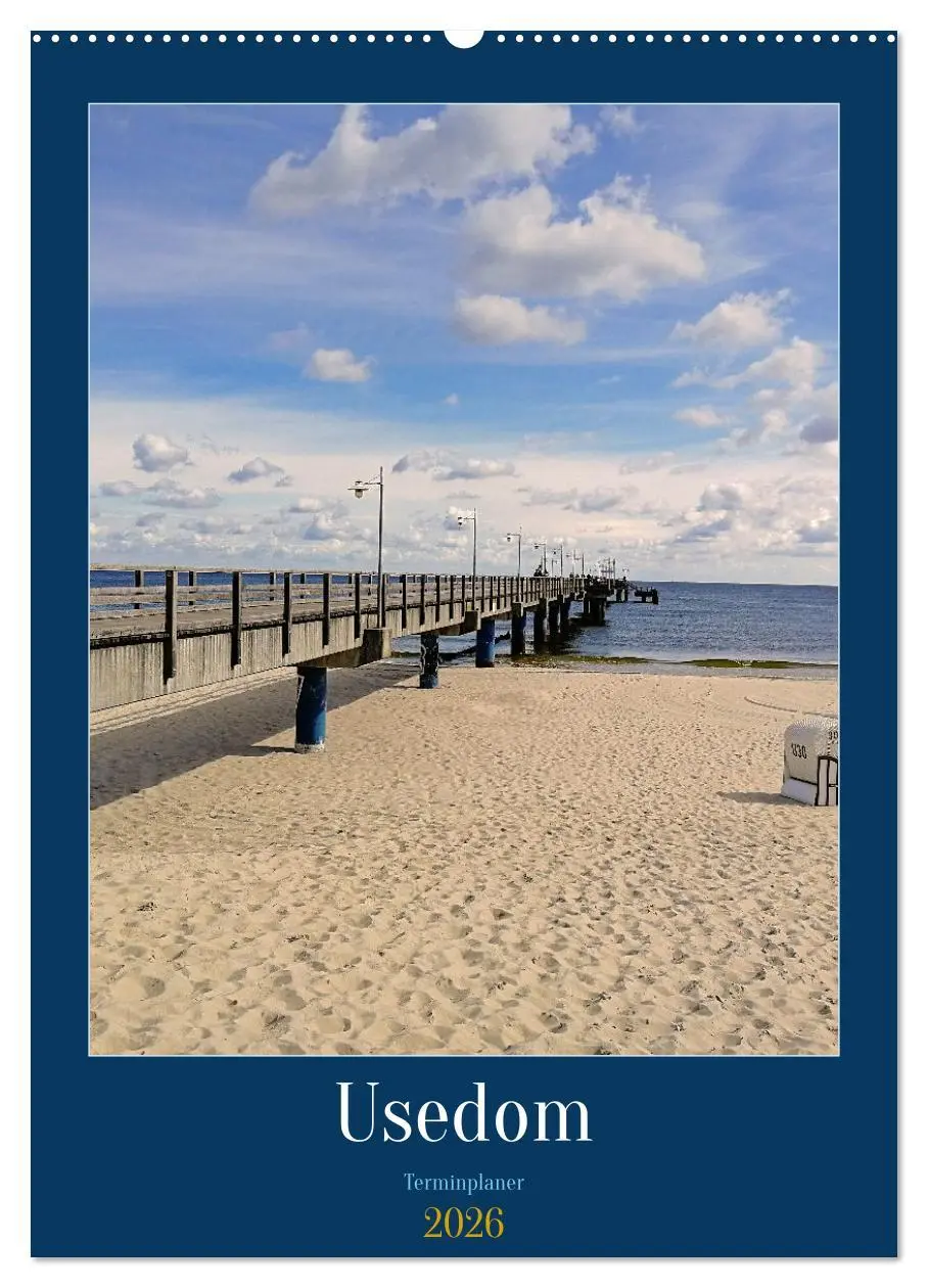 Cover: 9783516330236 | Usedom Ostsee - Terminplaner (Wandkalender 2026 DIN A2 hoch),...