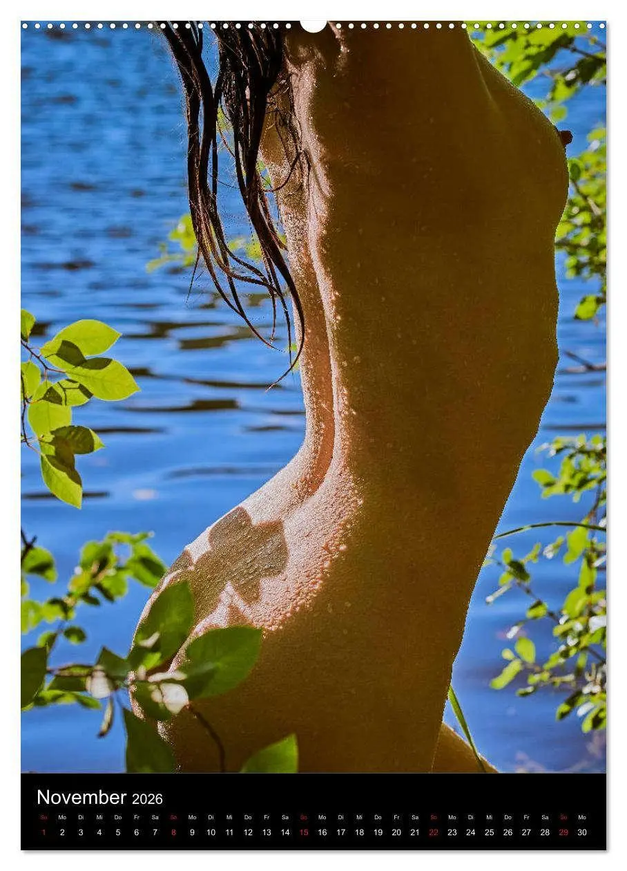 Bild: 9783516400236 | Akt am See (Wandkalender 2026 DIN A2 hoch), CALVENDO Monatskalender