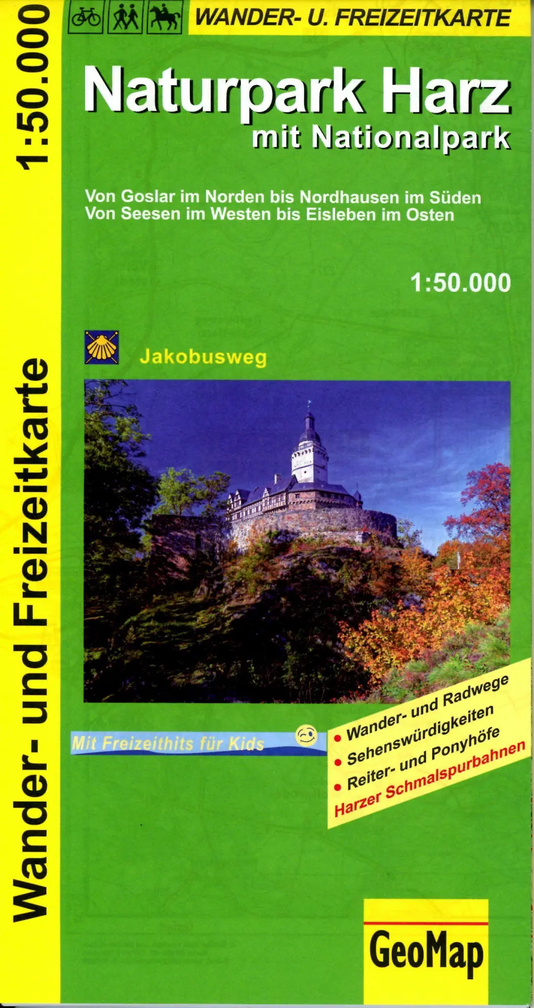 Cover: 9783959650236 | Naturpark Harz mit Nationalpark 1:50.000 | Wander- und Freizeitkarte