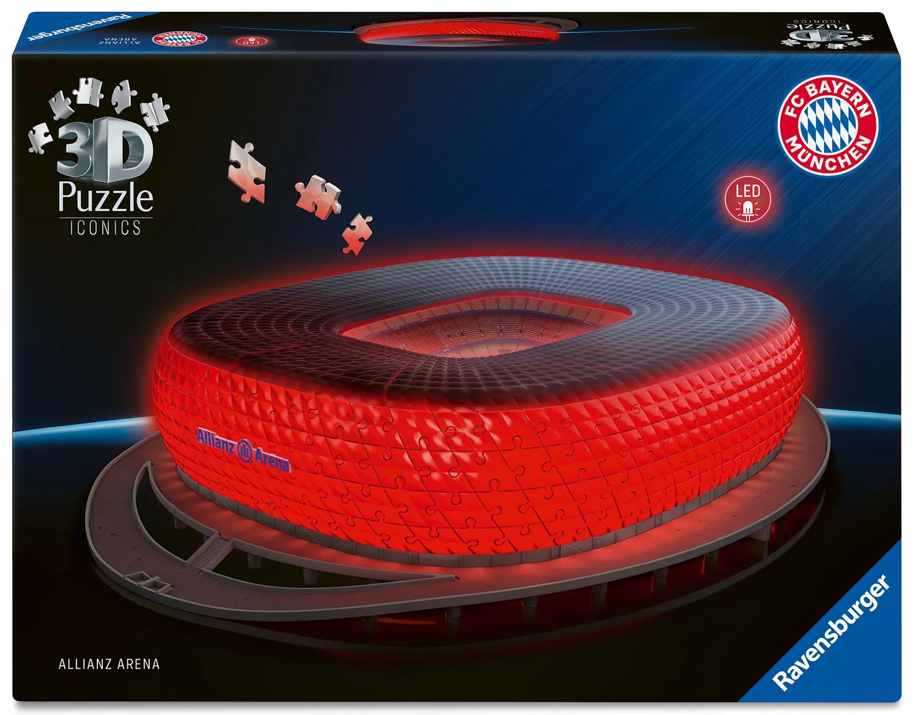 Cover: 4005555080336 | 3D Puzzle Iconics: Allianz Arena - mit Licht | Spiel | 12008033 | 2025