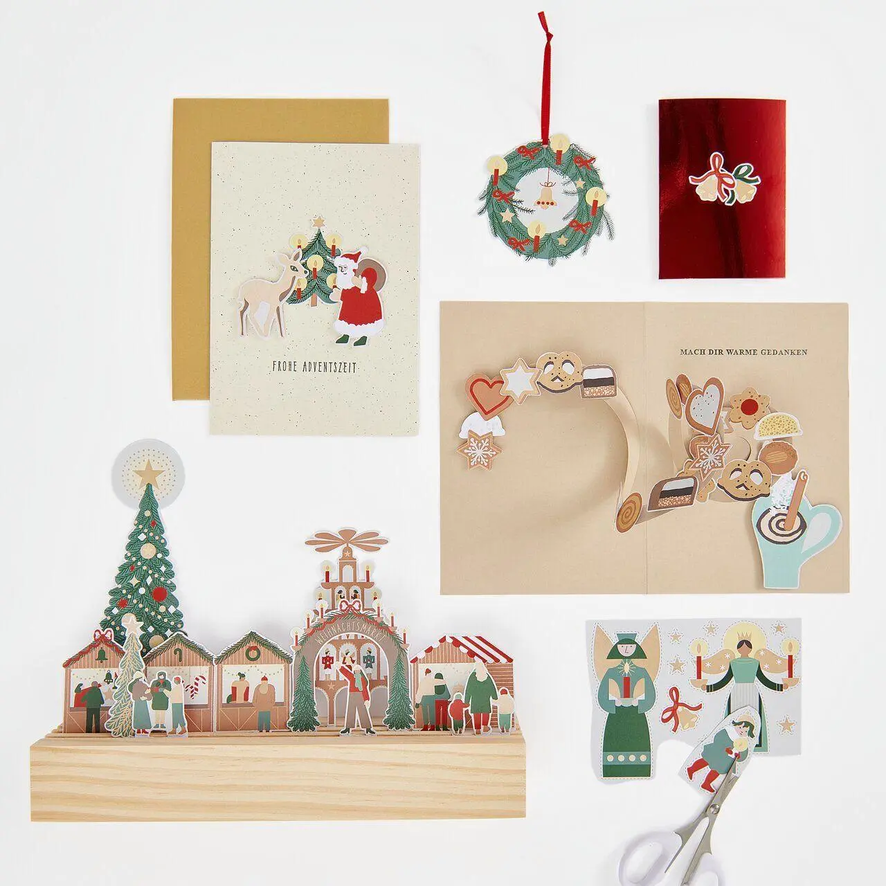 Motivpapierblock Weihnachtsmarkt FSC MIX