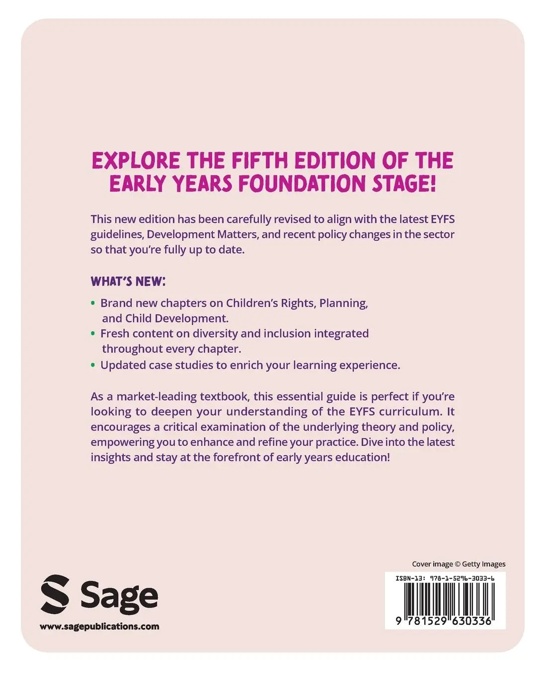 Rückseite: 9781529630336 | The Early Years Foundation Stage | Ioanna Palaiologou | Taschenbuch