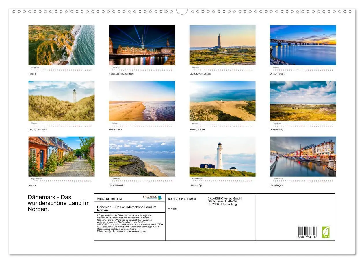 Bild: 9783457540336 | Dänemark - Das wunderschöne Land im Norden. (Wandkalender 2026 DIN...