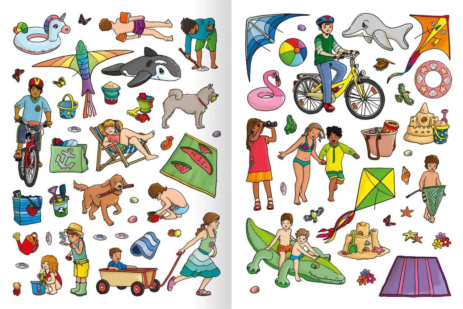 Bild: 9783845860336 | Erstes Stickern - Im Sommer | Über 200 Sticker | Sebastian Coenen