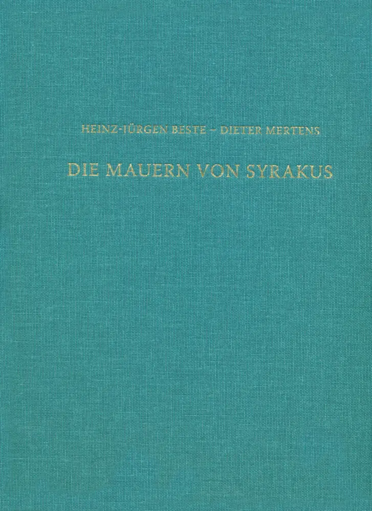 Cover: 9783954900336 | Die Mauern von Syrakus | Heinz-J. Beste (u. a.) | Buch | Deutsch