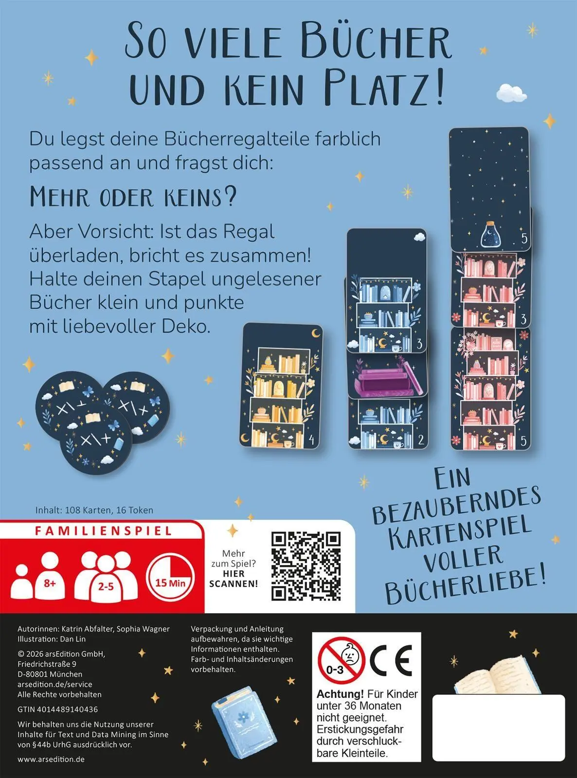 Rückseite: 4014489140436 | No Shelf Control | So viele Bücher, so wenig Platz! | Abfalter (u. a.)