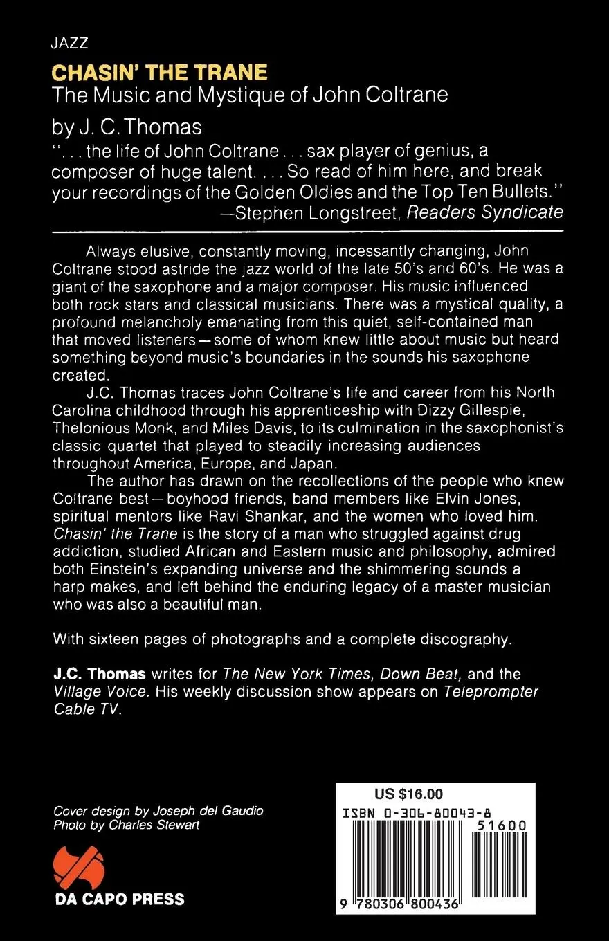 Rückseite: 9780306800436 | Chasin' the Trane | J. C. Thomas | Taschenbuch | Englisch | 1988