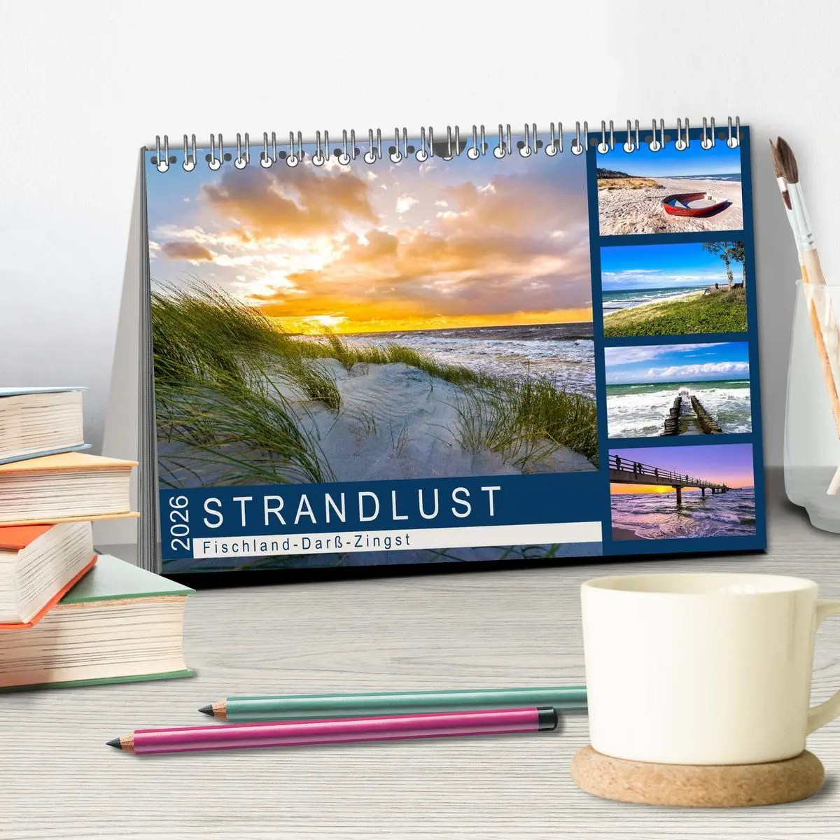 Bild: 9783457840436 | STRANDLUST: Fischland-Darß-Zingst (Tischkalender 2026 DIN A5 quer),...