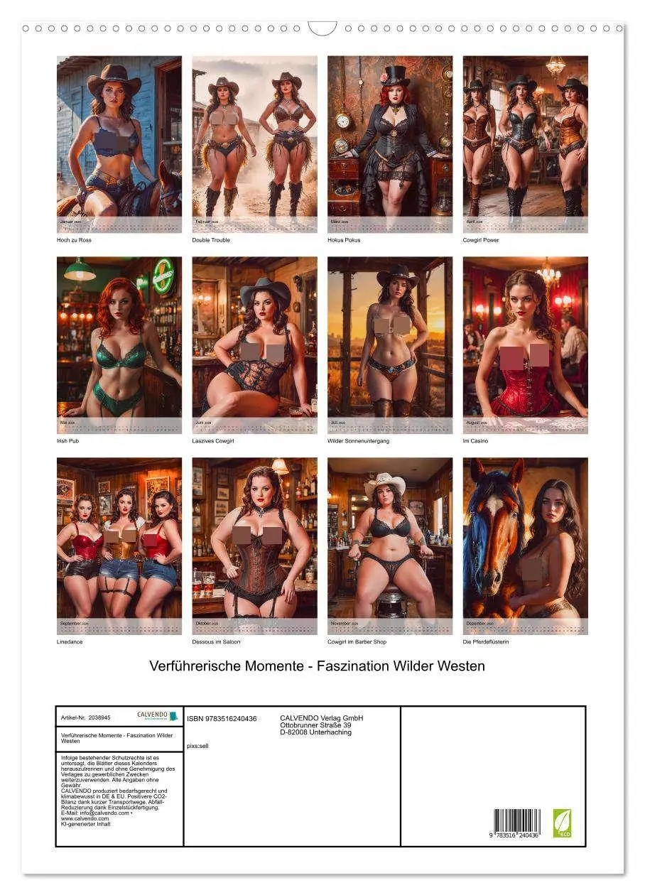 Bild: 9783516240436 | Verführerische Momente - Faszination Wilder Westen (Wandkalender...