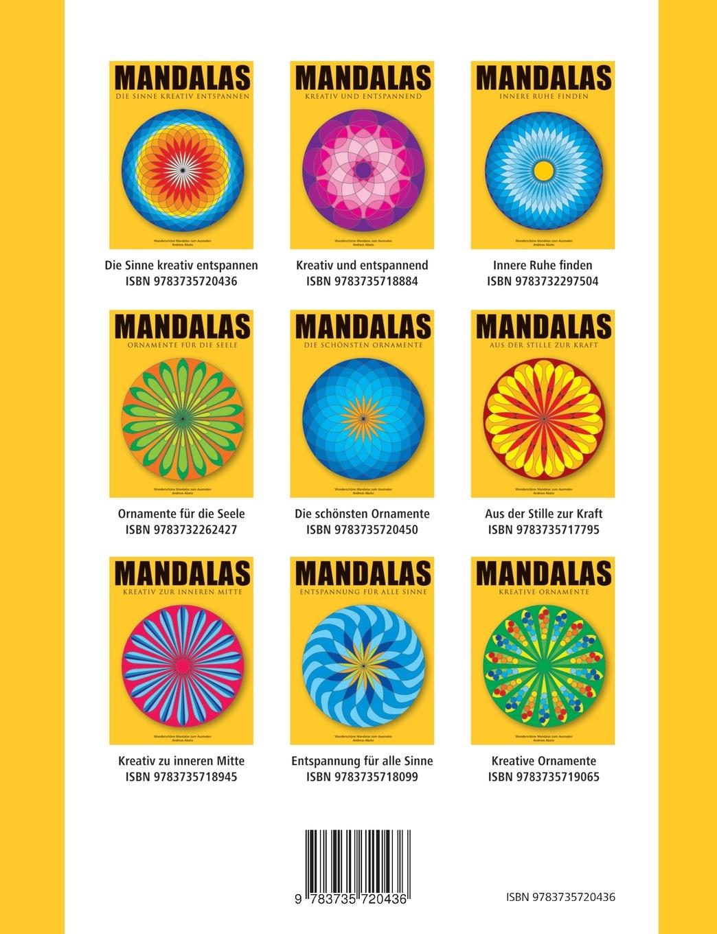 Rückseite: 9783735720436 | Mandalas - Die Sinne kreativ entspannen | Andreas Abato | Taschenbuch