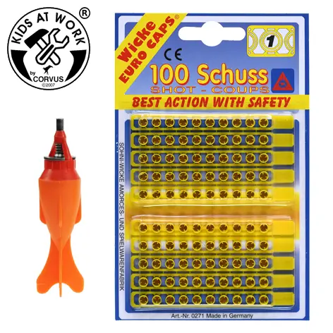 Cover: 4047542400536 | Raketenkracher mit Munition 100 Schuss | Polybeutel | A400053