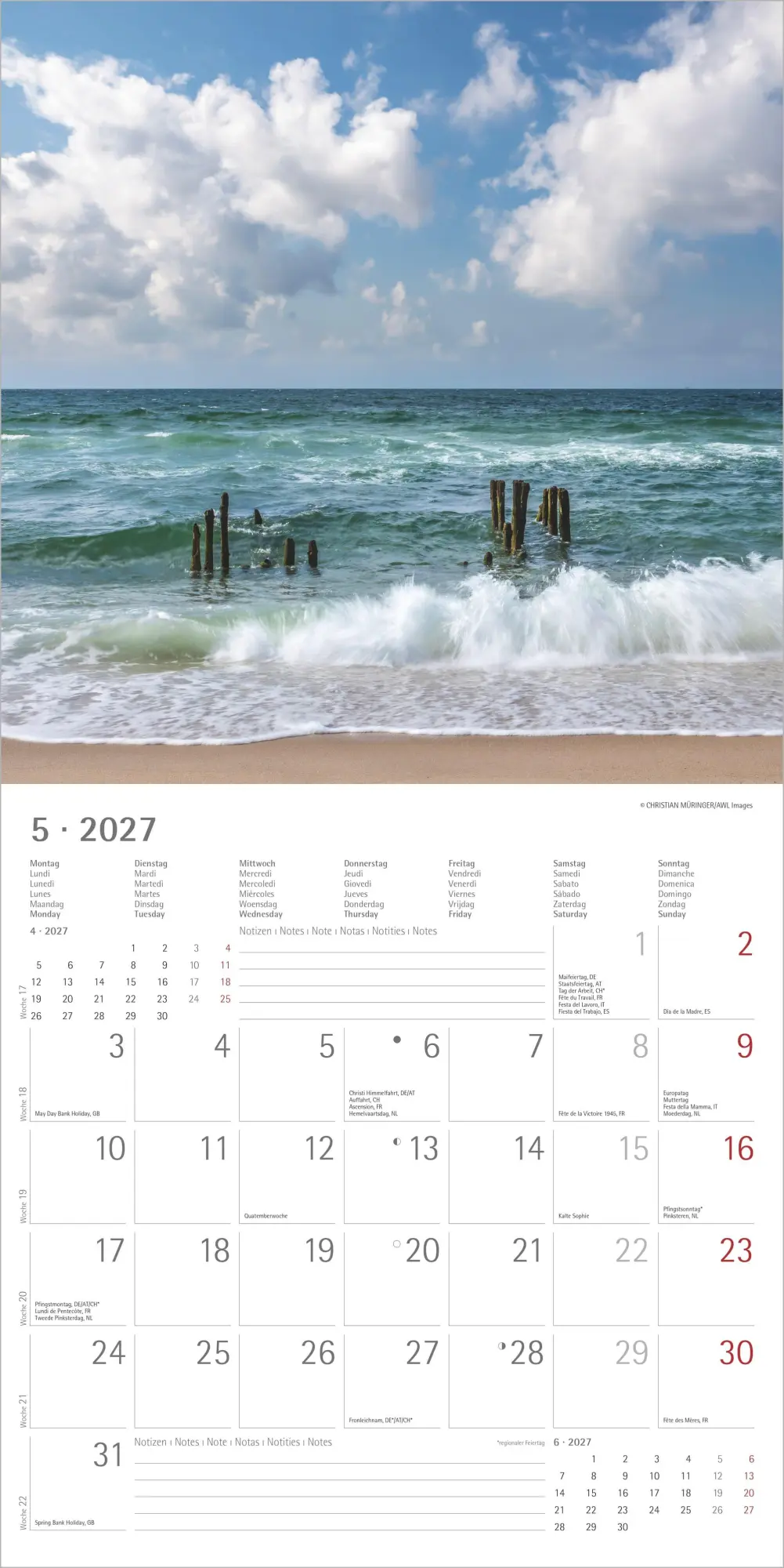 Bild: 4069095010536 | Seeblicke 2027 | Neumann Verlage GmbH &amp; Co KG | Kalender | 14 S.