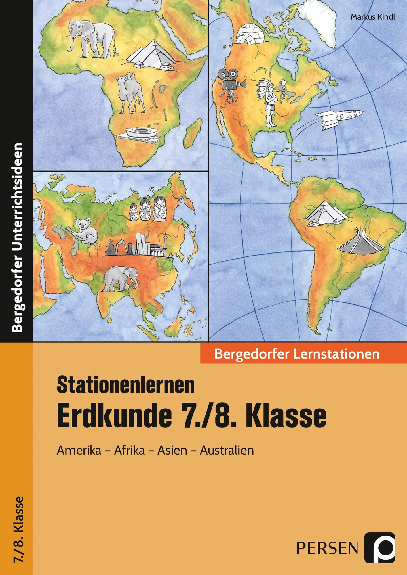 Cover: 9783403200536 | Stationenlernen Erdkunde 7./8. Klasse | Markus Kindl | Taschenbuch
