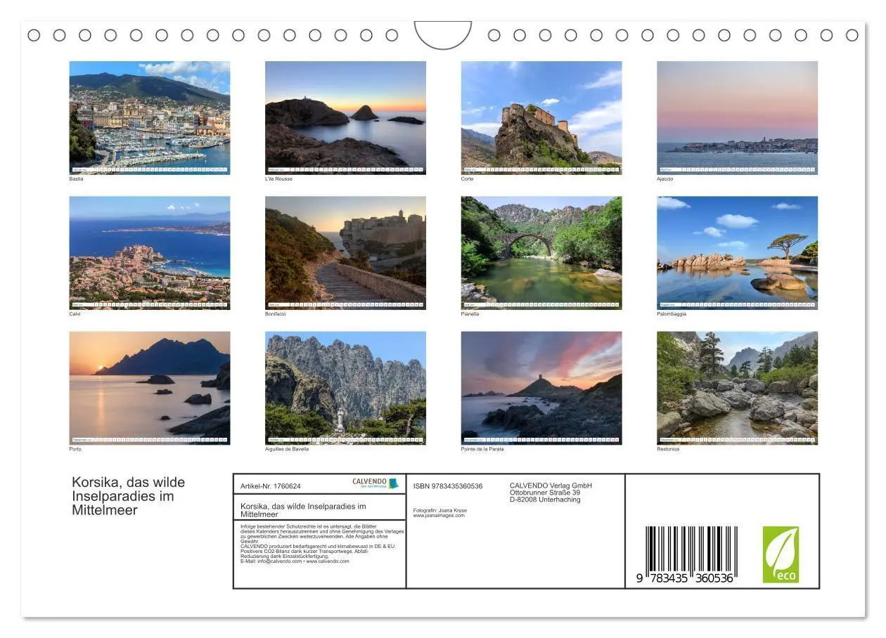 Bild: 9783435360536 | Korsika, das wilde Inselparadies im Mittelmeer (Wandkalender 2025...