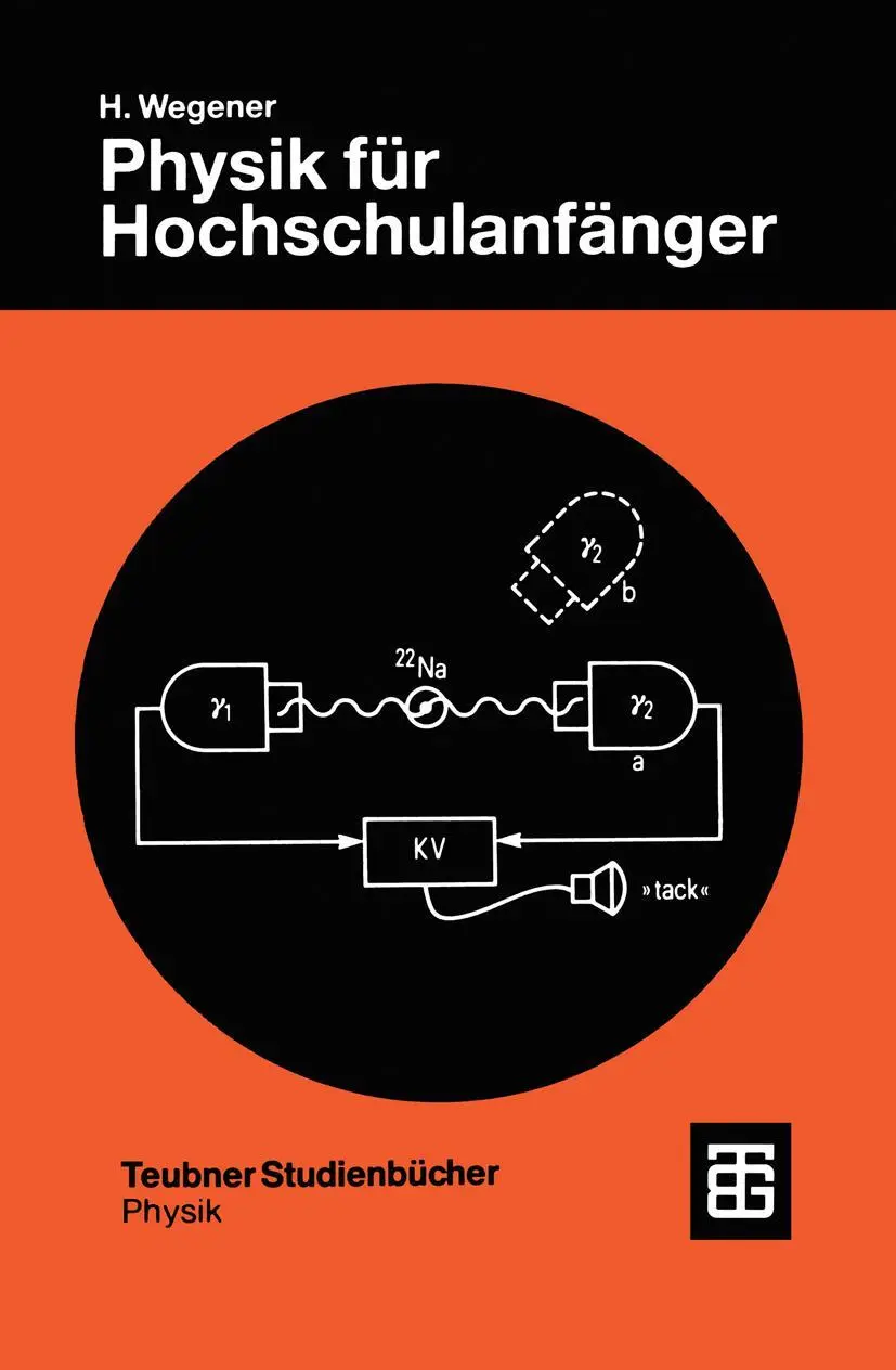 Cover: 9783519130536 | Physik für Hochschulanfänger | Horst Wegener | Taschenbuch | xii