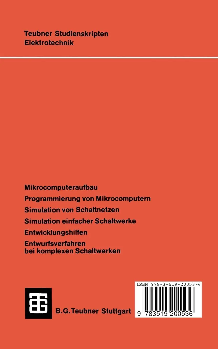 Rückseite: 9783519200536 | Nachrichtenverarbeitung Entwurf von Schaltwerken mit Mikroprozessoren