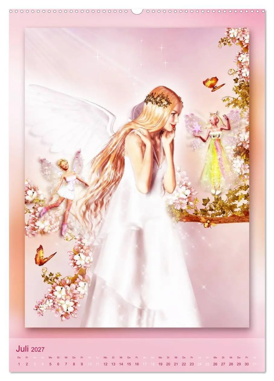 Bild: 9783594210536 | Engel - Kalender (Wandkalender 2027 DIN A2 hoch), CALVENDO...