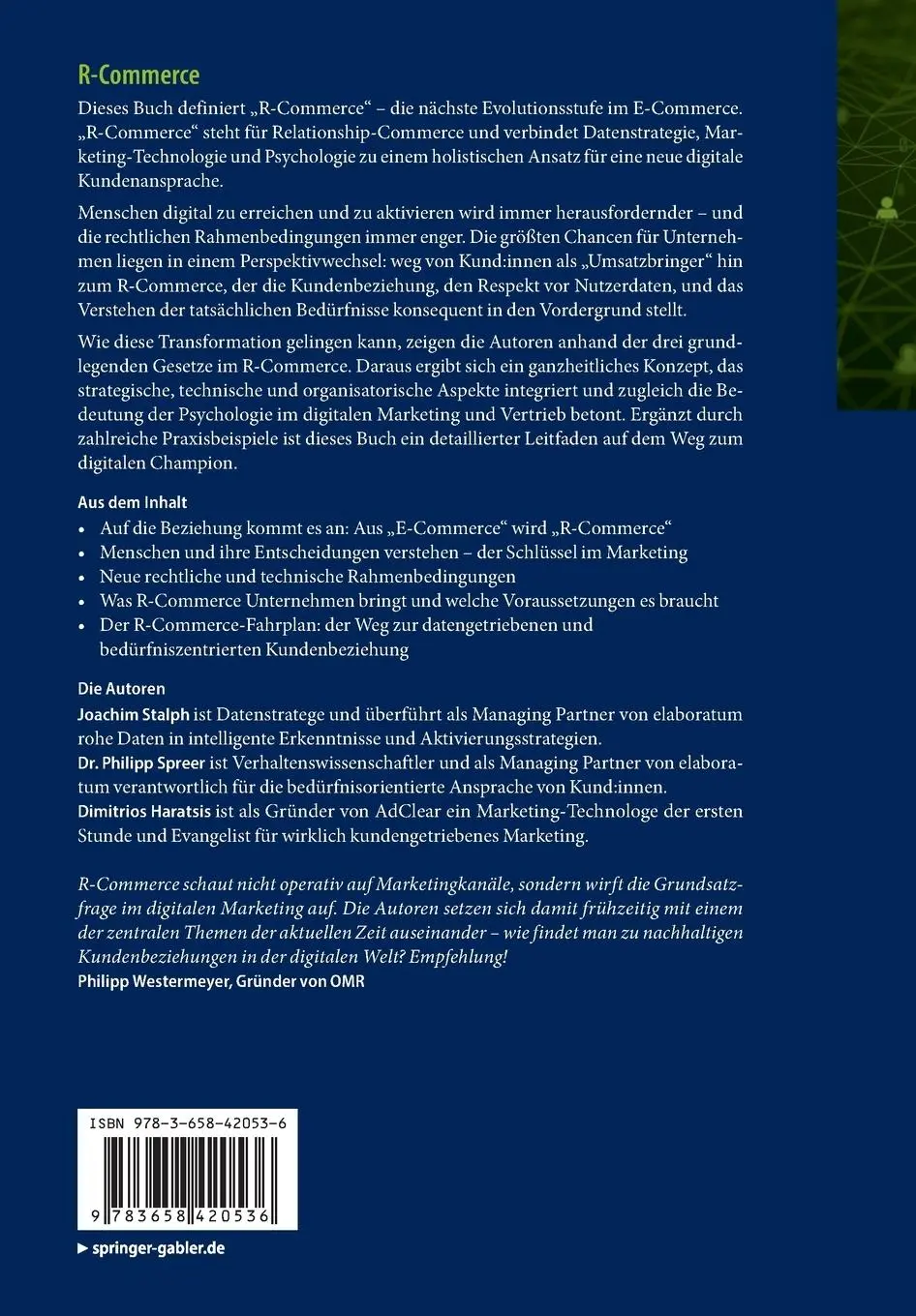 Rückseite: 9783658420536 | R-Commerce | Joachim Stalph (u. a.) | Taschenbuch | xiv | Deutsch