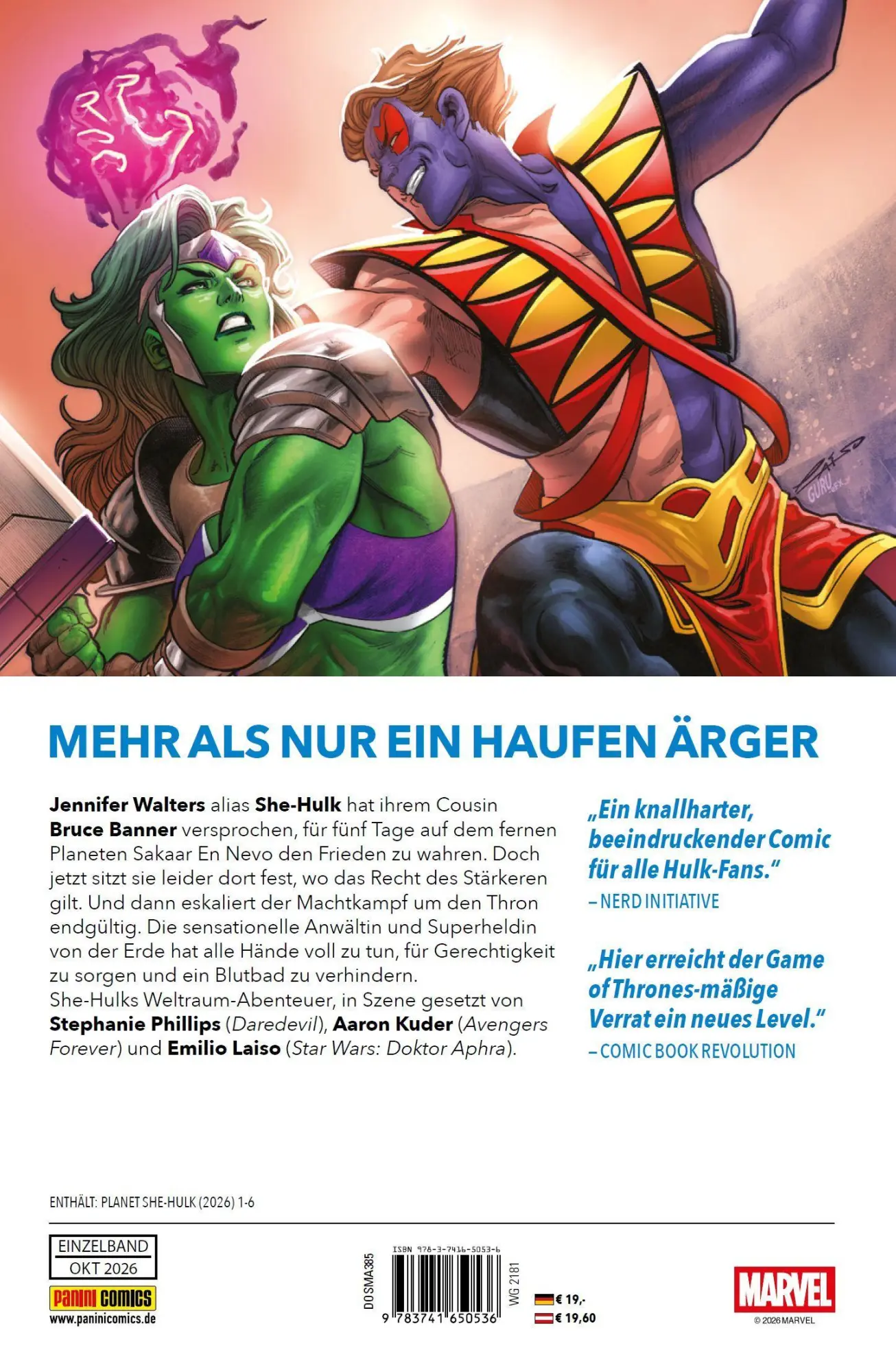 Rückseite: 9783741650536 | Planet She-Hulk: Kampf um die Krone | Stephanie Phillips (u. a.)