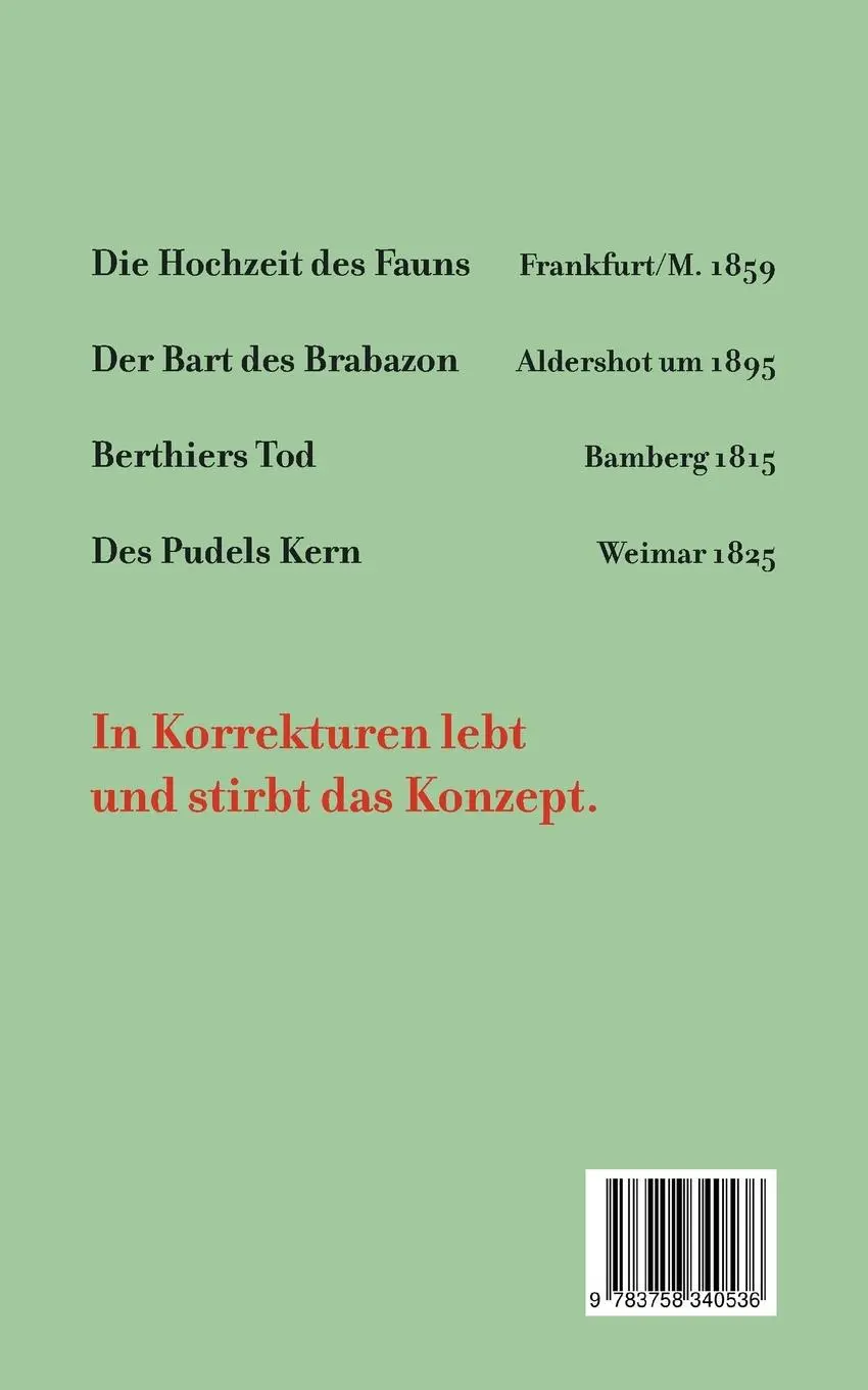 Rückseite: 9783758340536 | Konzept und Korrektur | Vier Lese-Dramen | Armin Peter | Taschenbuch