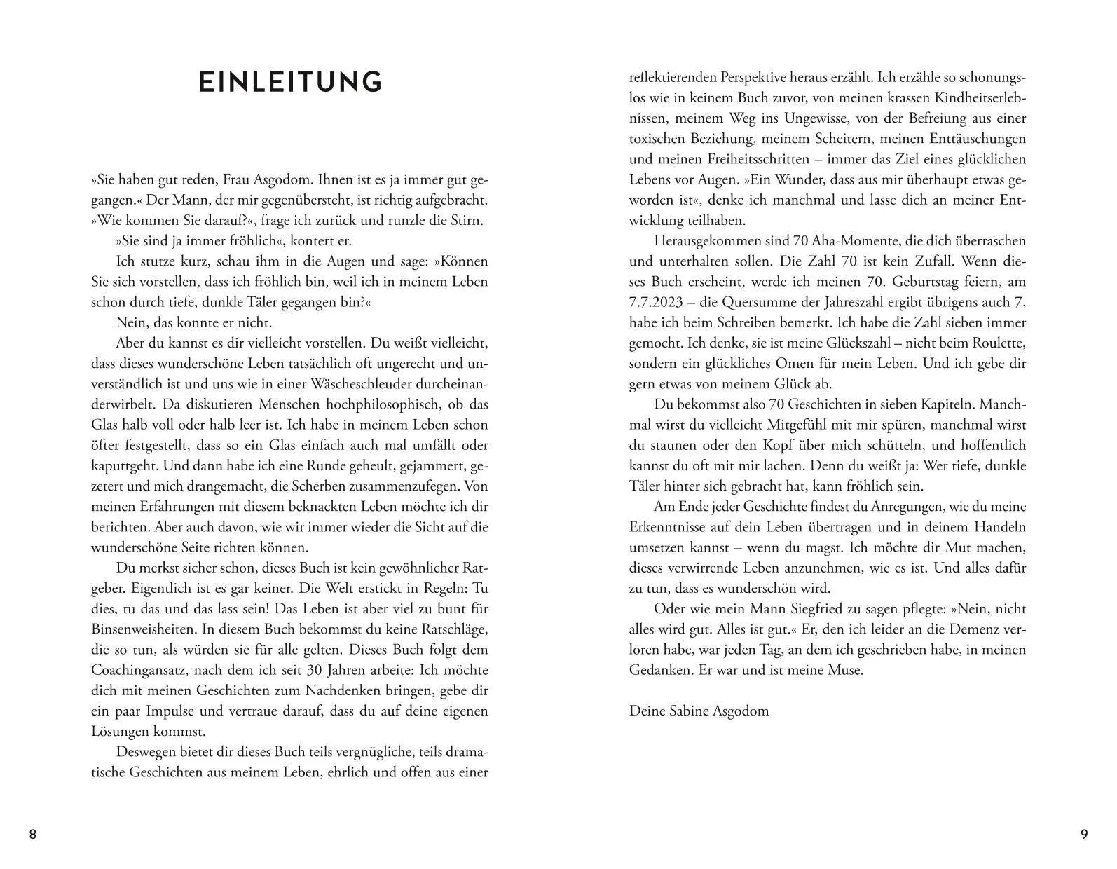 Bild: 9783833890536 | 70 Aha-Momente zum Glücklichsein | Sabine Asgodom | Buch | 256 S.