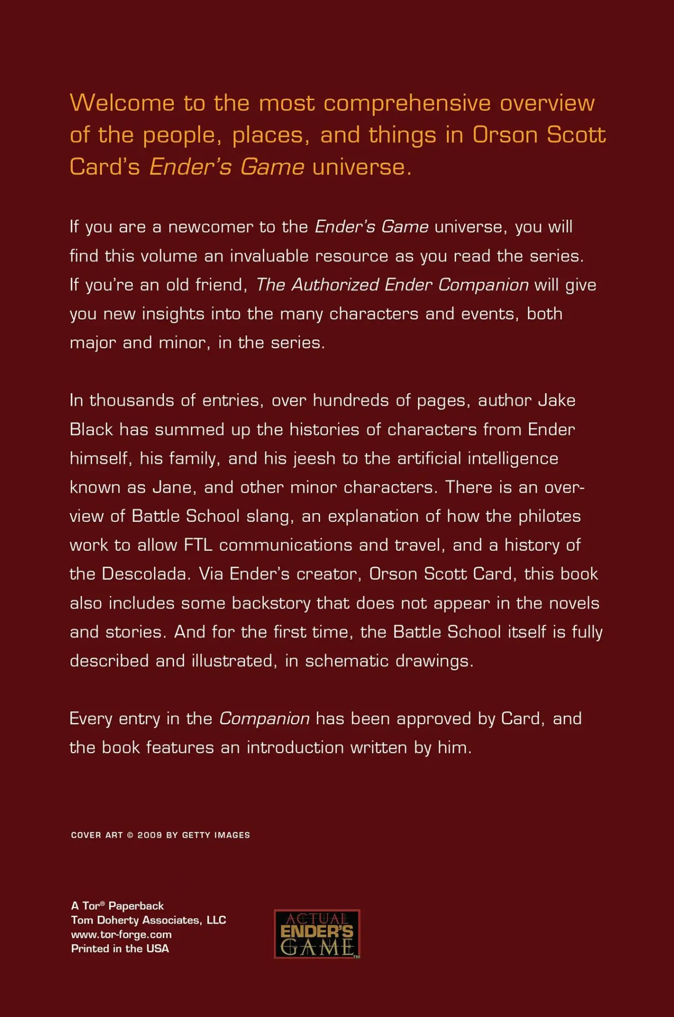 Rückseite: 9780765320636 | The Authorized Ender Companion | Orson Scott Card (u. a.) | Buch