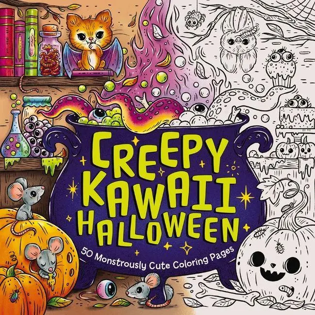 Cover: 9781400350636 | Creepy Kawaii Halloween | 50 Monstrously Cute Coloring Pages | Press