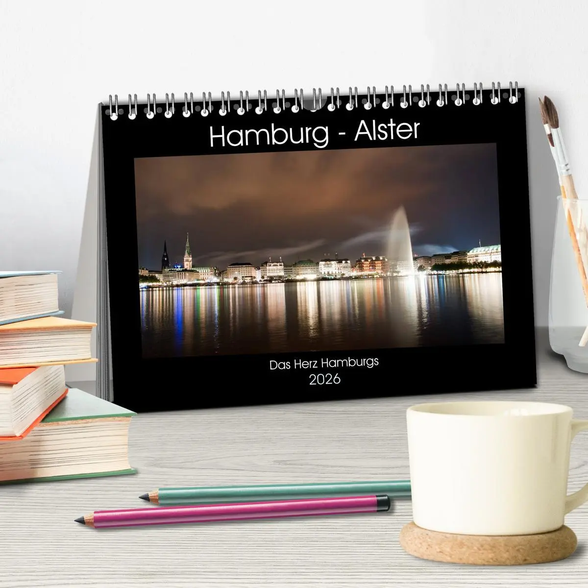 Bild: 9783516220636 | Hamburg - Alster (Tischkalender 2026 DIN A5 quer), CALVENDO...