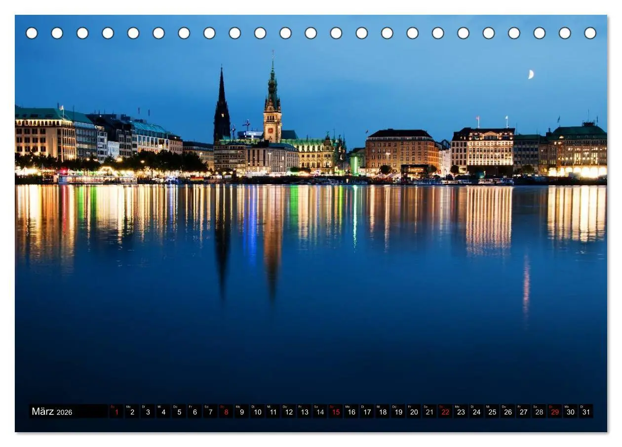 Bild: 9783516220636 | Hamburg - Alster (Tischkalender 2026 DIN A5 quer), CALVENDO...