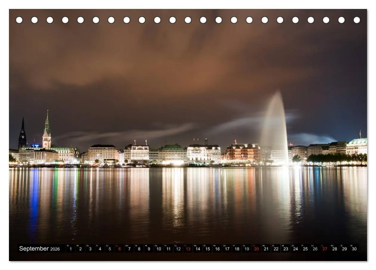 Bild: 9783516220636 | Hamburg - Alster (Tischkalender 2026 DIN A5 quer), CALVENDO...