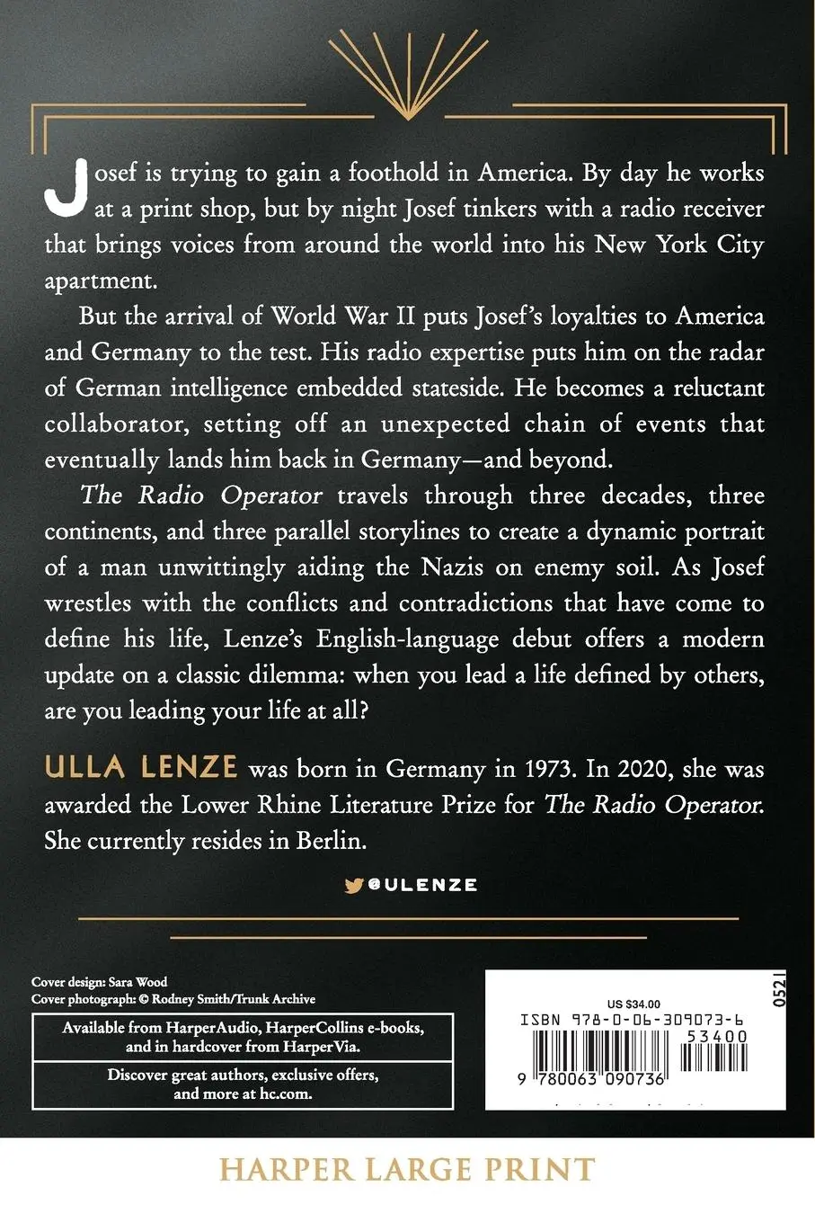Rückseite: 9780063090736 | Radio Operator LP, The | Ulla Lenze | Taschenbuch | Englisch | 2023