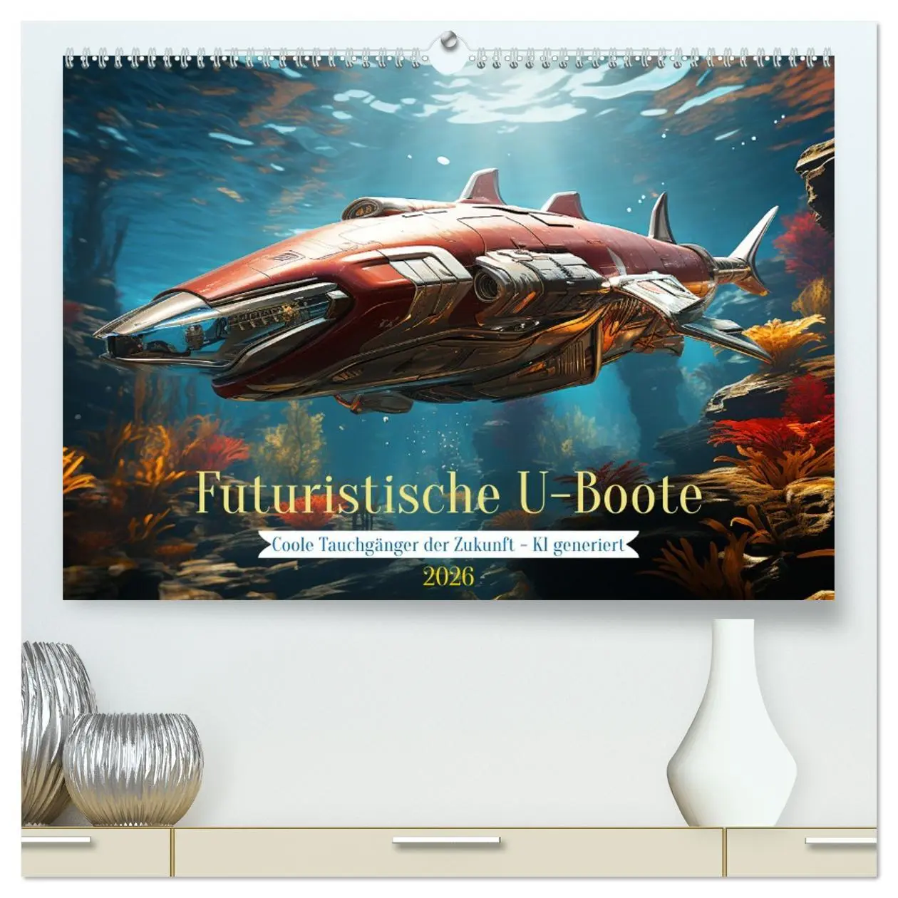 Cover: 9783457500736 | Futuristische U-Boote (hochwertiger Premium Wandkalender 2026 DIN...