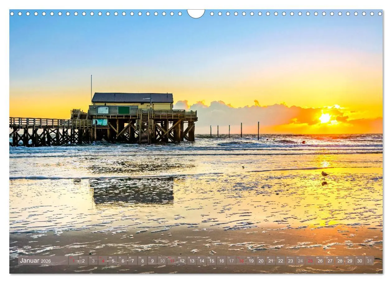 Bild: 9783457740736 | Strandlust Nordsee-Liebe (Wandkalender 2026 DIN A3 quer), CALVENDO...