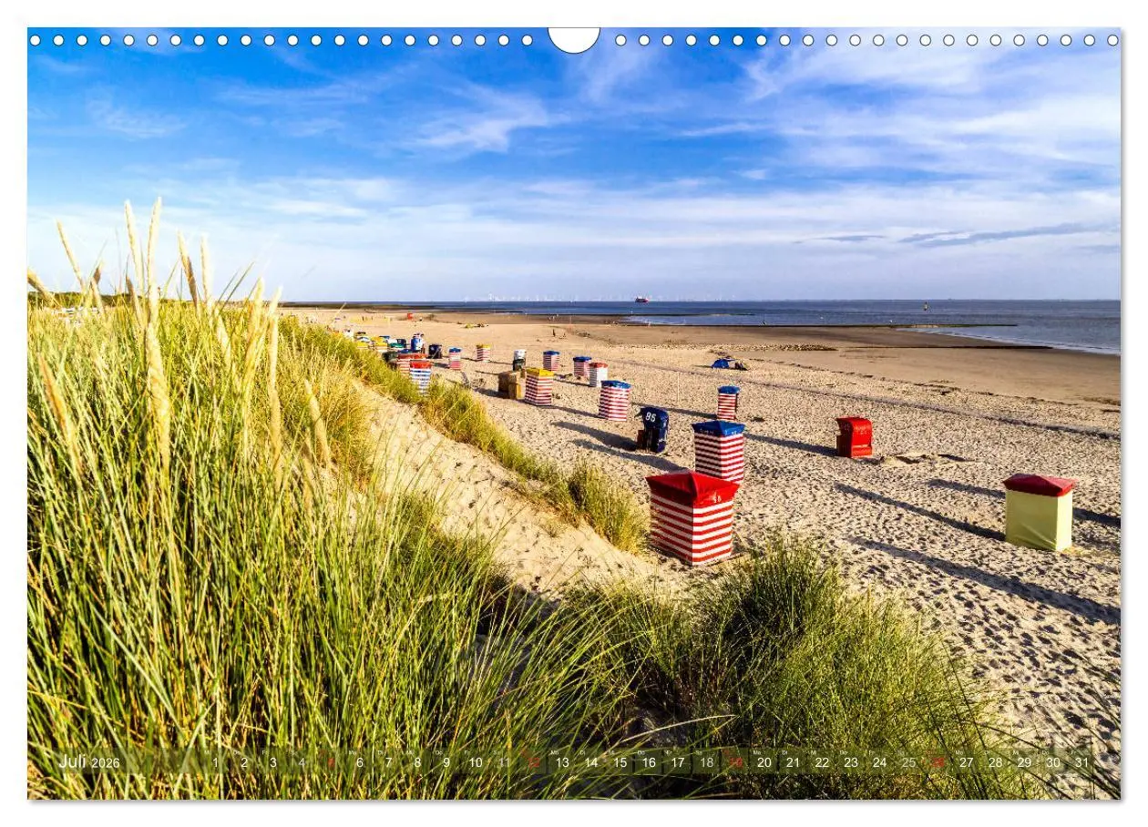 Bild: 9783457740736 | Strandlust Nordsee-Liebe (Wandkalender 2026 DIN A3 quer), CALVENDO...