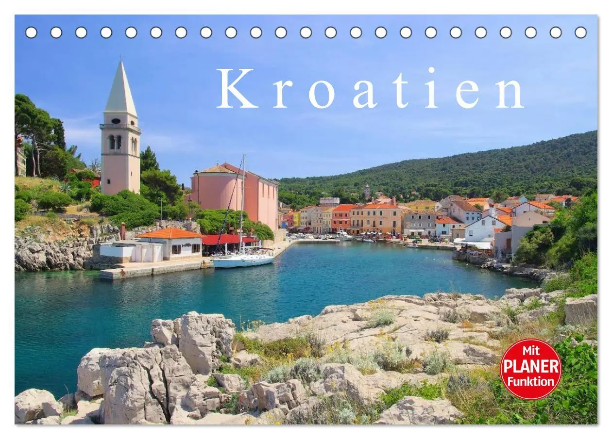 Cover: 9783457980736 | Kroatien (Tischkalender 2026 DIN A5 quer), CALVENDO Monatskalender