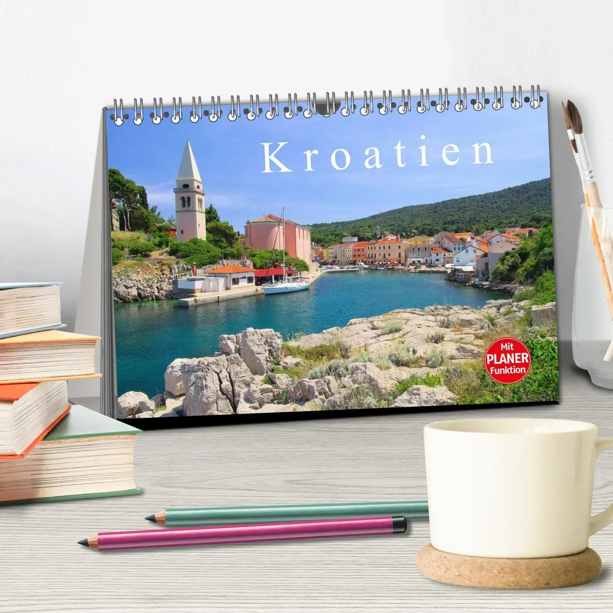 Bild: 9783457980736 | Kroatien (Tischkalender 2026 DIN A5 quer), CALVENDO Monatskalender