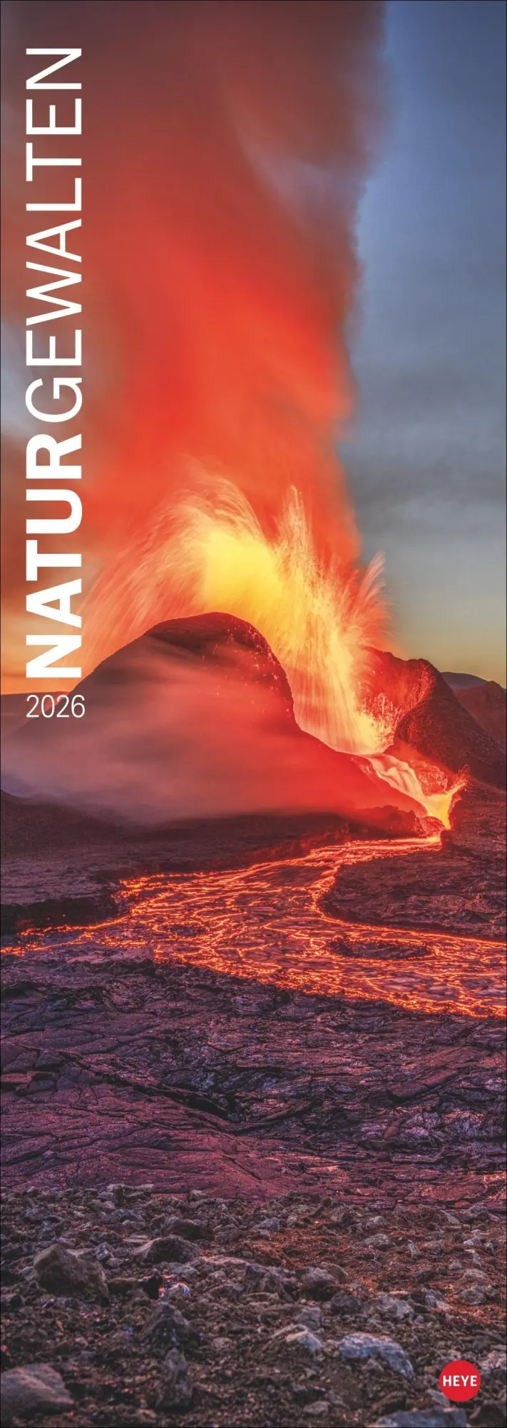 Cover: 9783756410736 | Naturgewalten Vertical Kalender 2026 | Heye | Kalender | Spiralbindung