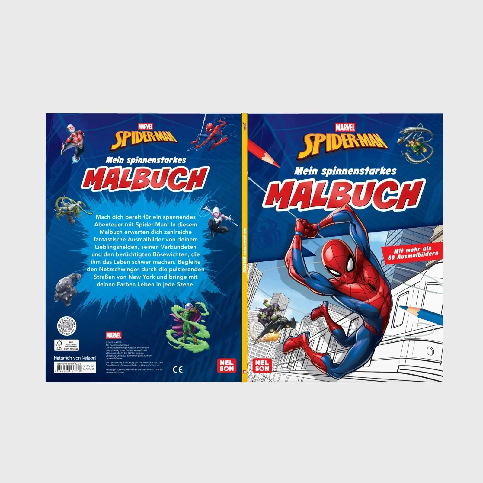 Bild: 9783845130736 | MARVEL Spider-Man: Mein spinnenstarkes Malbuch | Taschenbuch | MARVEL