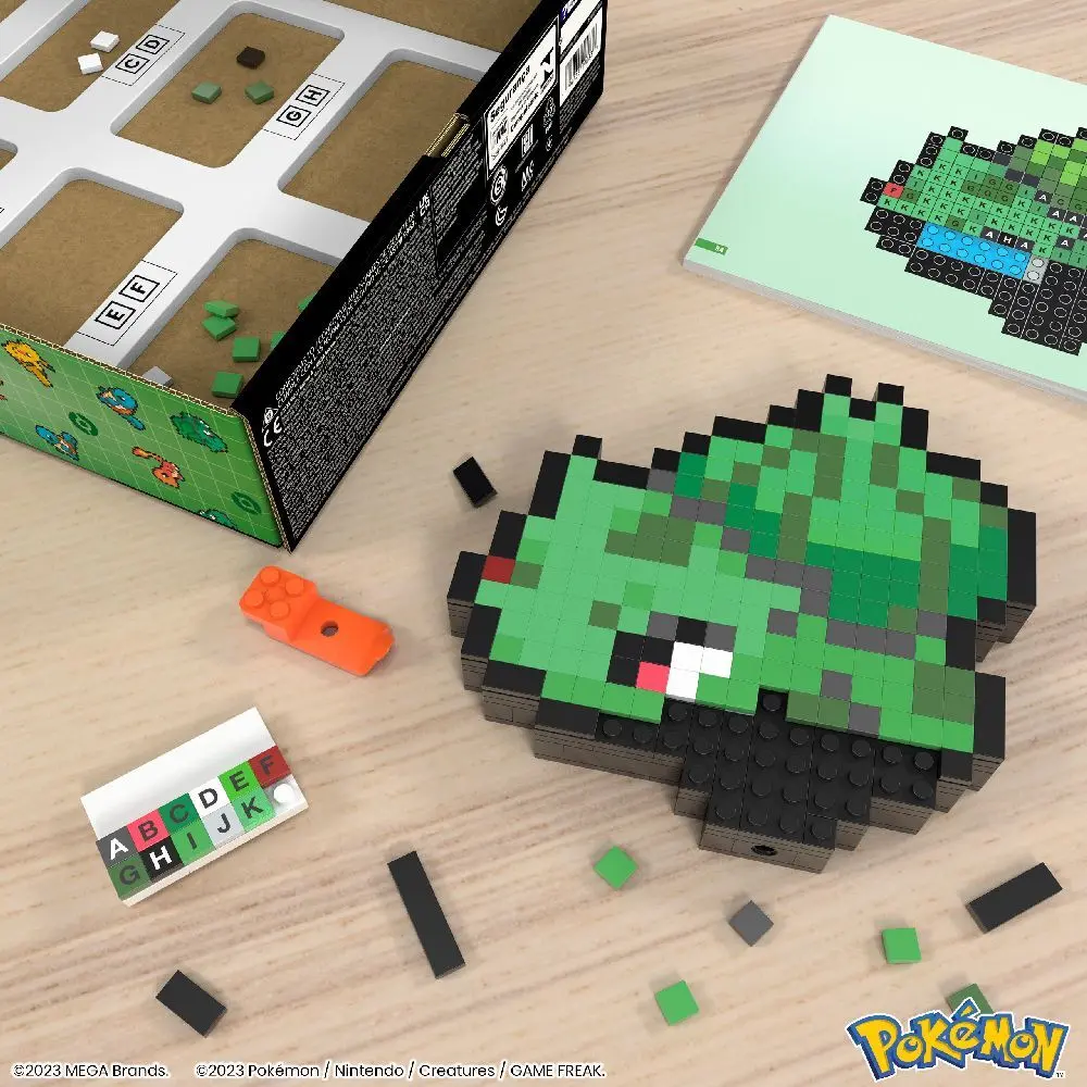 Bild: 194735190836 | MEGA Pokémon Bisasam Pixel Art | Karton | HTH75 | 2024 | Mattel