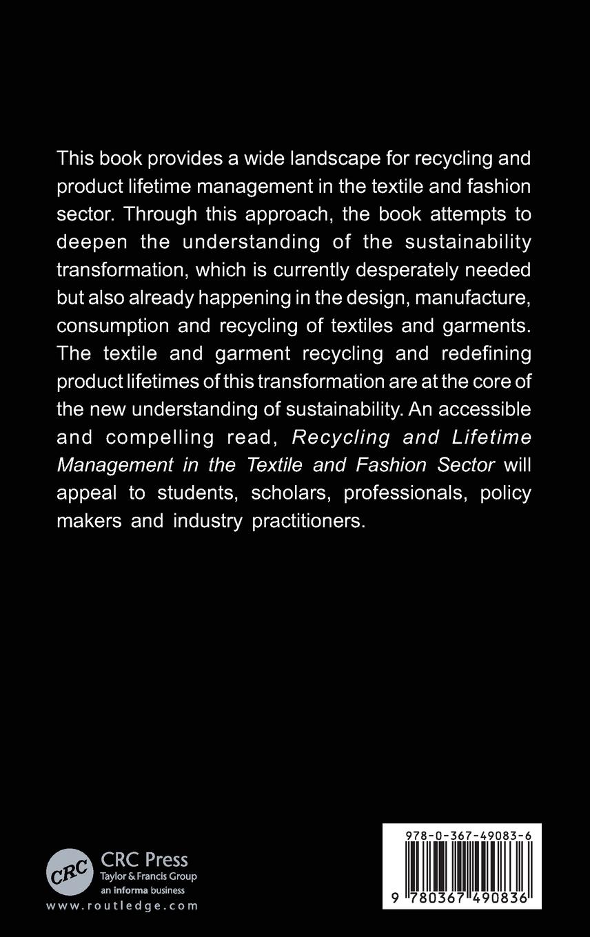 Rückseite: 9780367490836 | Recycling and Lifetime Management in the Textile and Fashion Sector