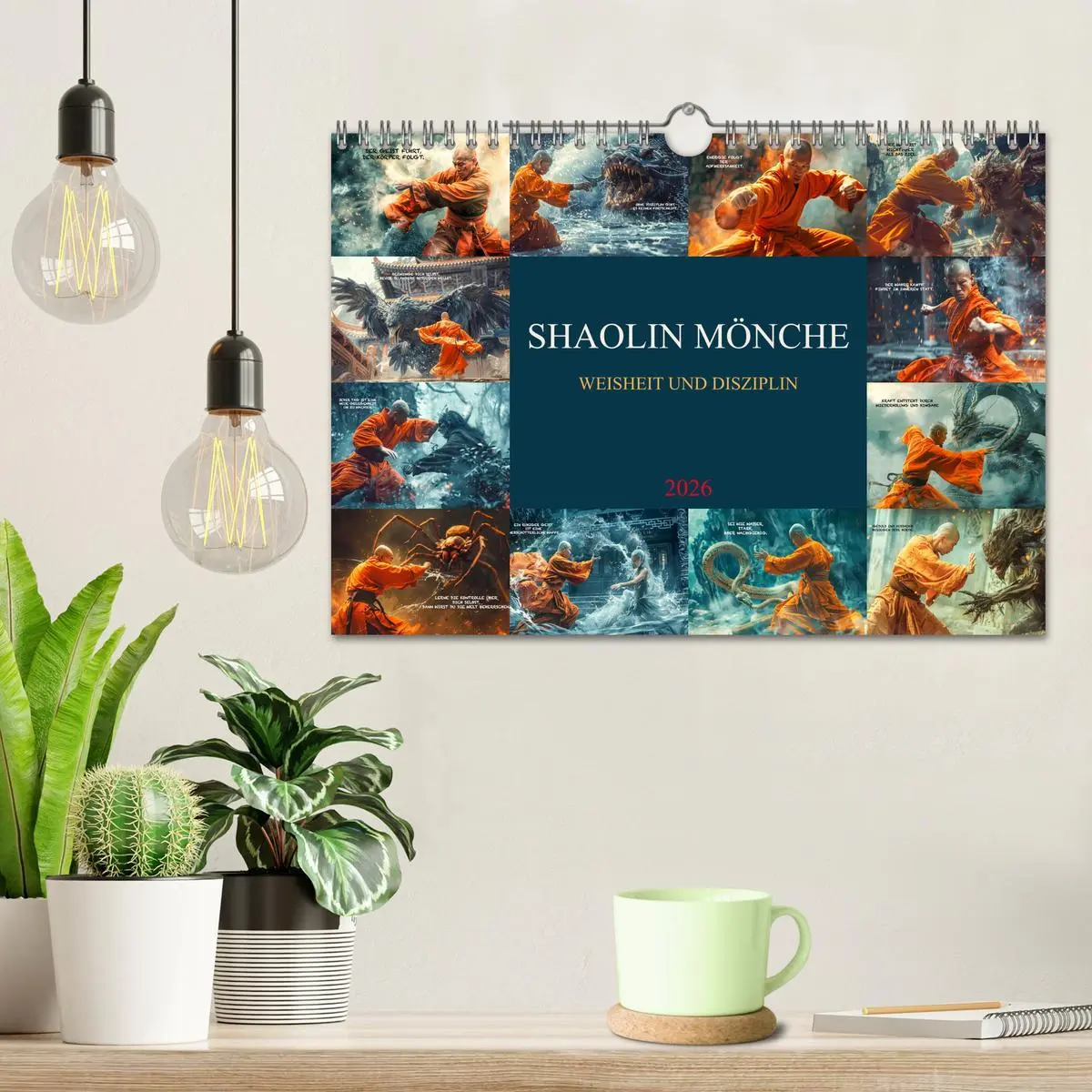 Bild: 9783457280836 | Shaolin Mönche - Weisheit und Disziplin (Wandkalender 2026 DIN A4...
