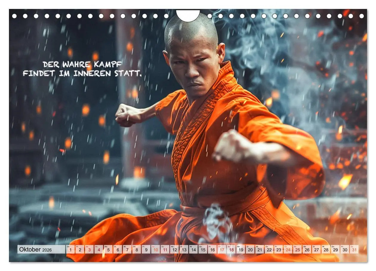 Bild: 9783457280836 | Shaolin Mönche - Weisheit und Disziplin (Wandkalender 2026 DIN A4...