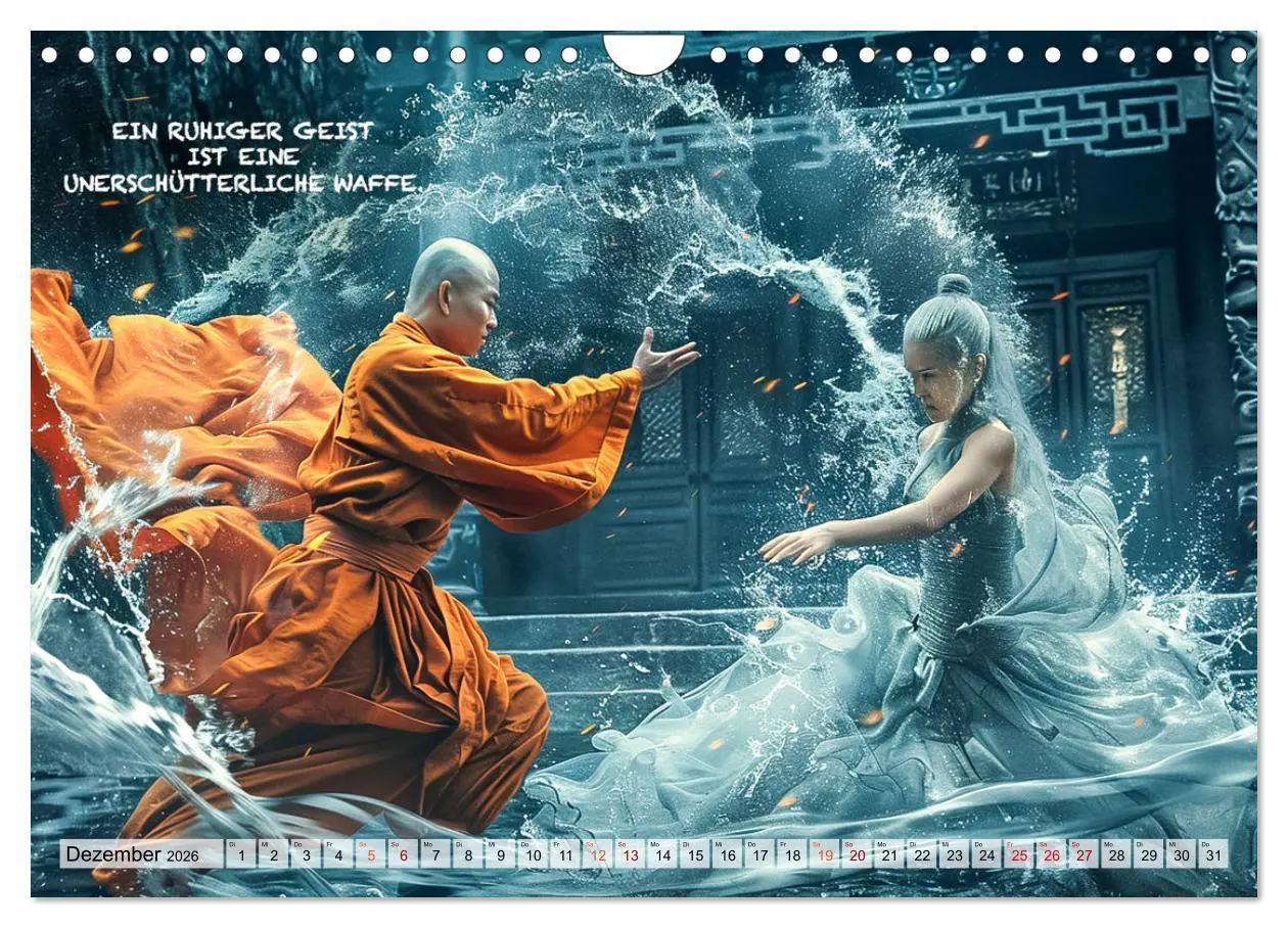 Bild: 9783457280836 | Shaolin Mönche - Weisheit und Disziplin (Wandkalender 2026 DIN A4...