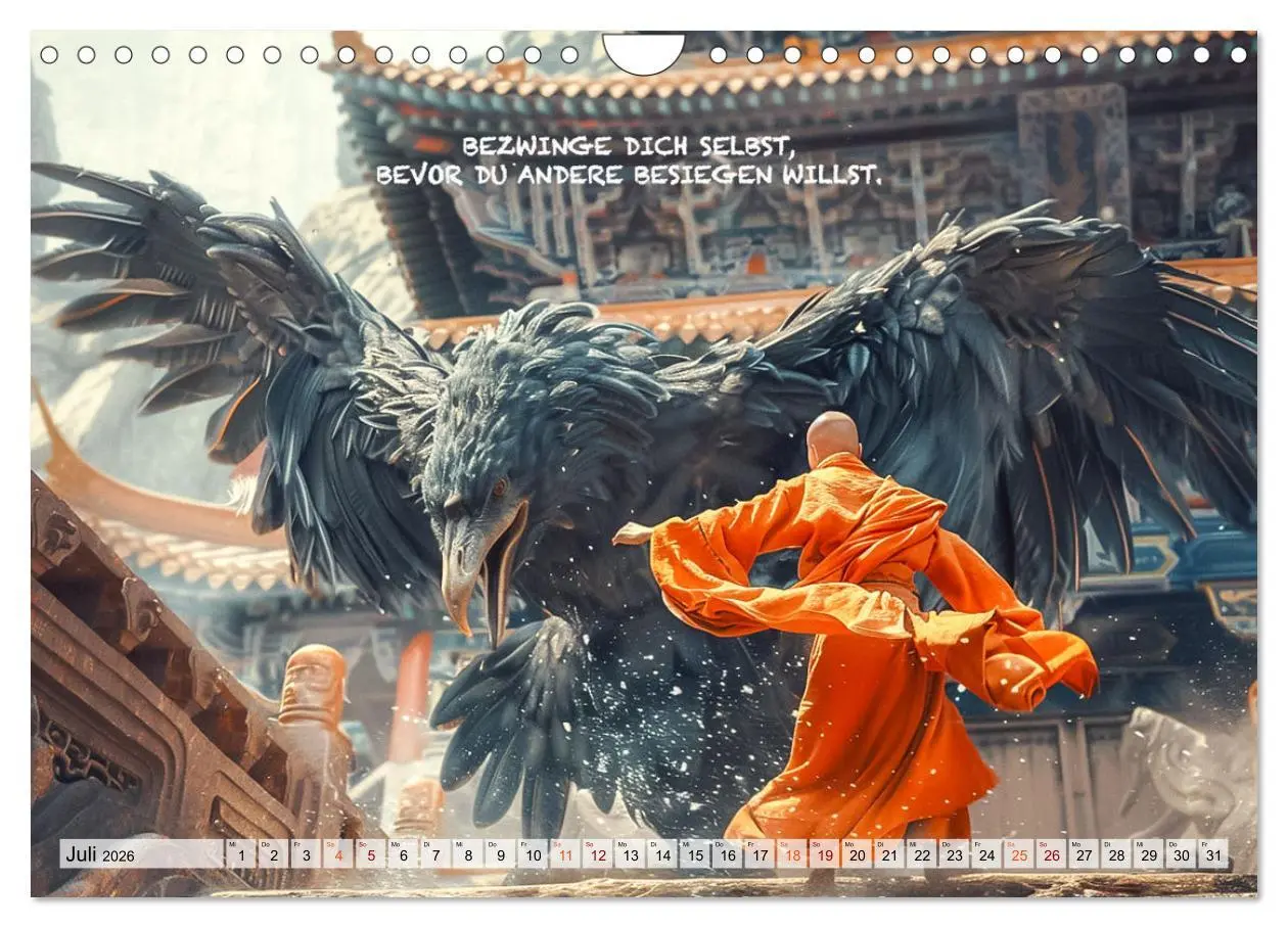 Bild: 9783457280836 | Shaolin Mönche - Weisheit und Disziplin (Wandkalender 2026 DIN A4...