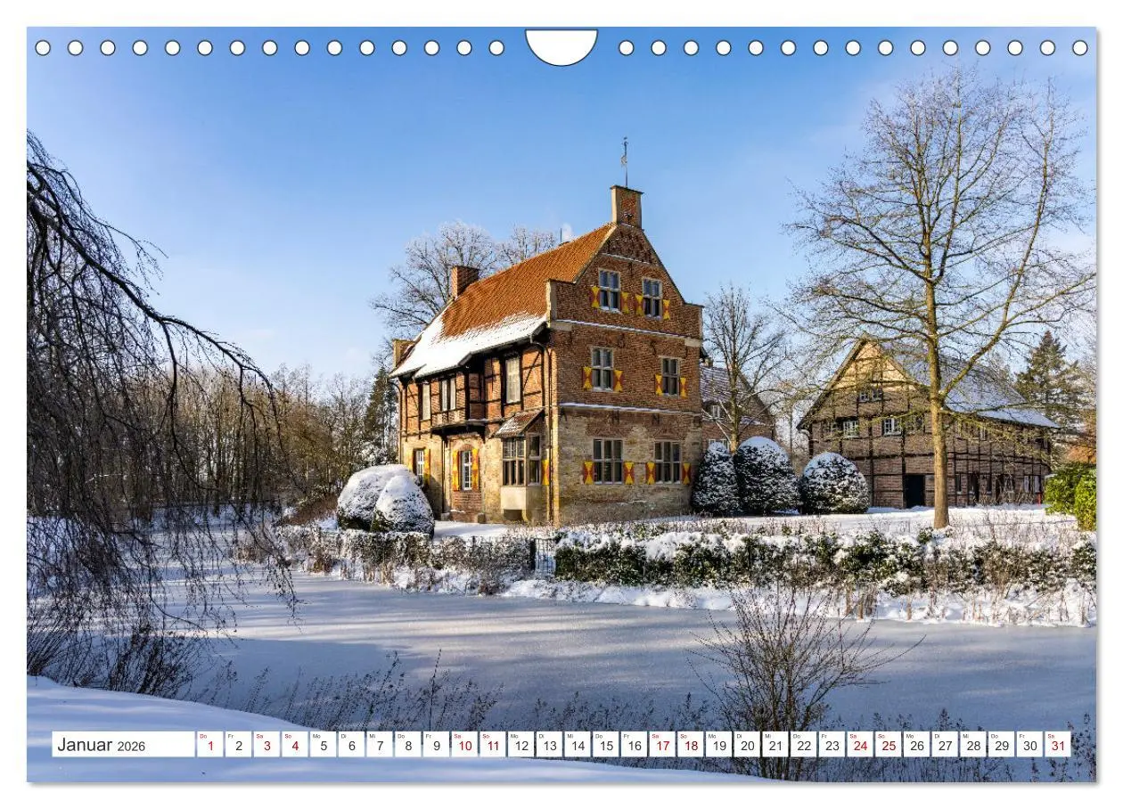 Bild: 9783457800836 | Wasserschlösser im Münsterland (Wandkalender 2026 DIN A4 quer),...