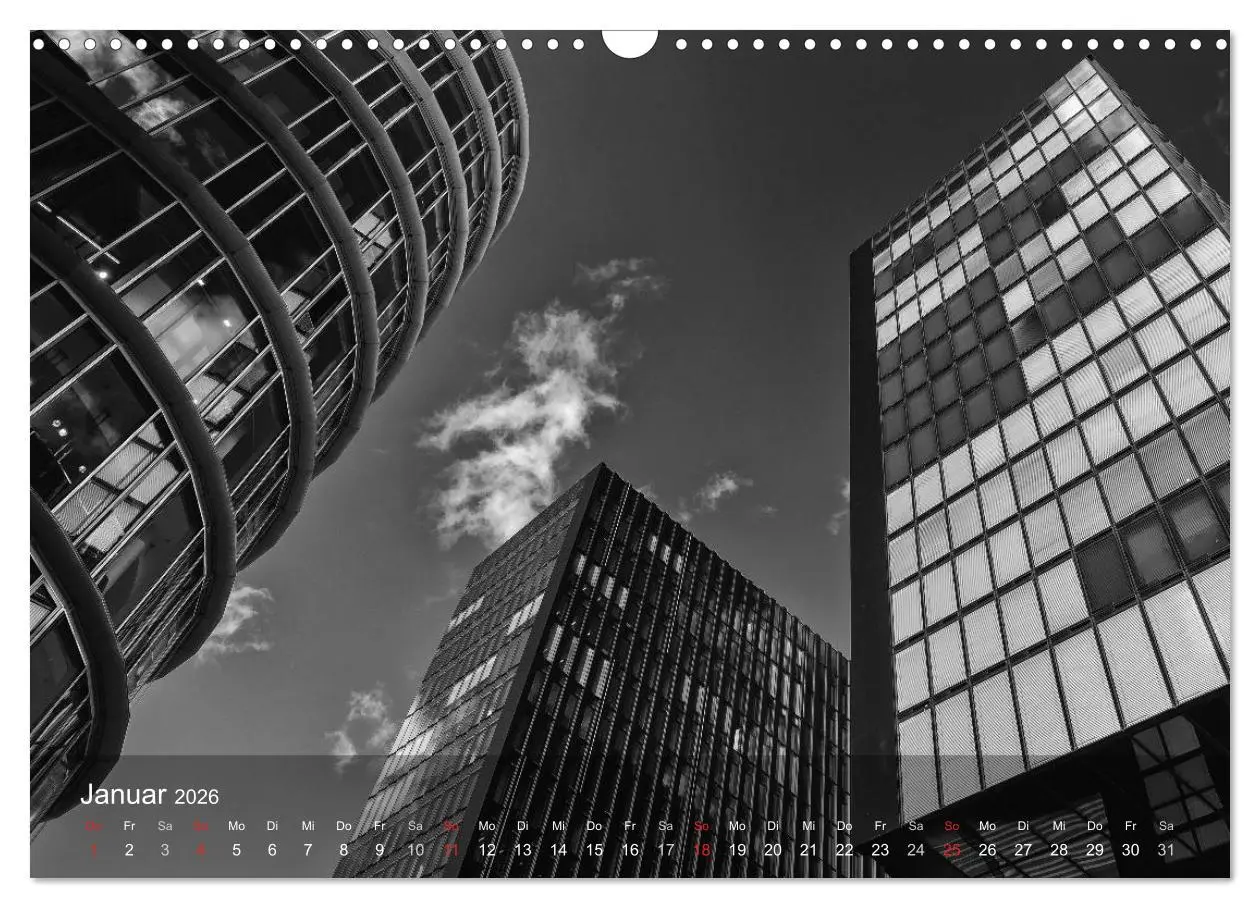 Bild: 9783516060836 | Düsseldorf Ansichten in Schwarz-Weiß (Wandkalender 2026 DIN A3...