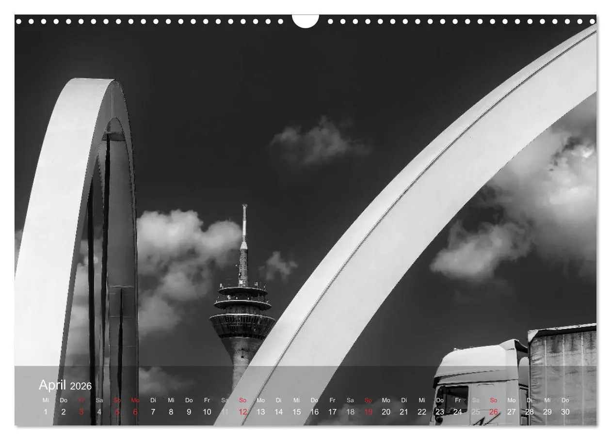 Bild: 9783516060836 | Düsseldorf Ansichten in Schwarz-Weiß (Wandkalender 2026 DIN A3...